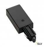 SLV 143030 Einspeiser f?r 1-Phasen HV-Stromschiene, Aufbauversion schwarz, Erde links