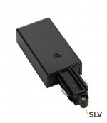 SLV 143040 Einspeiser f?r 1-Phasen HV-Stromschiene, Aufbauversion schwarz, Erde rechts