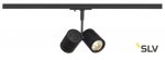 SLV 143430 BIMA II Leuchtenkopf, schwarz, 2xGU10, max. 50W, inkl. 1P.-Adapter