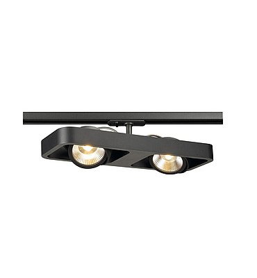 SLV 143770 LYNAH LED Double Spot, schwarz, 2x10W, inkl. 1P.-Adapter