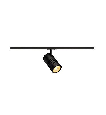 SLV 144110 STRUCTEC LED 24W, rund, schwarz, 3000K, 60°, inkl. 1P.-Adapter
