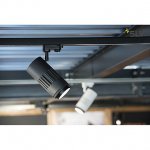 SLV 144110 STRUCTEC LED 24W, rund, schwarz, 3000K, 60°, inkl. 1P.-Adapter