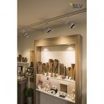 SLV 144110 STRUCTEC LED 24W, rund, schwarz, 3000K, 60°, inkl. 1P.-Adapter