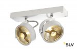 SLV 147311 KALU 2 QPAR Deckenleuchte, mattweiss, ES111, max. 2x75W