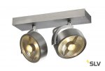 SLV 147316 KALU 2 QPAR Deckenleuchte, alu-geb?rstet, ES111, max. 2x75W