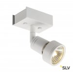 SLV 147361 PURI 1 Deckenleuchte, matt- weiss, 1xGU10, max. 1x50W, mit Decoring