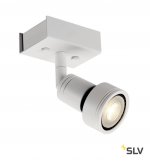 SLV 147361 PURI 1 Deckenleuchte, matt- weiss, 1xGU10, max. 1x50W, mit Decoring