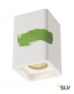 SLV 148004 PLASTRA Deckenleuchte, CL-1, eckig, weisser Gips, GU10, max.35W