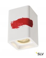 SLV 148004 PLASTRA Deckenleuchte, CL-1, eckig, weisser Gips, GU10, max.35W