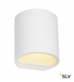SLV 148016 PLASTRA Wandleuchte, GL 104 ROUND, weisser Gips, G9, max. 42W