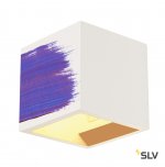 SLV 148018 PLASTRA CUBE Wandleuchte, eckig, weisser Gips, G9, max. 42W