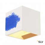 SLV 148018 PLASTRA CUBE Wandleuchte, eckig, weisser Gips, G9, max. 42W
