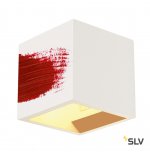SLV 148018 PLASTRA CUBE Wandleuchte, eckig, weisser Gips, G9, max. 42W