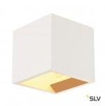 SLV 148018 PLASTRA CUBE Wandleuchte, eckig, weisser Gips, G9, max. 42W