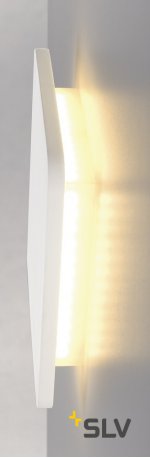 SLV 148019 PLASTRA SQUARE Wandleuchte, eckig, weisser Gips, 48 LED, 3000K