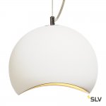 SLV 148040 PLASTRA Pendelleuchte, PD-1, weisser Gips, GX53, max. 9W