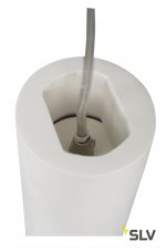 SLV 148042 PLASTRA Tube, Pendelleuchte, Gips, rund, GU10