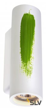 SLV 148060 PLASTRA Wandleuchte, Gips, rund, 2xGU10