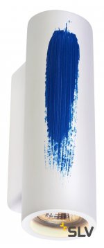 SLV 148060 PLASTRA Wandleuchte, Gips, rund, 2xGU10