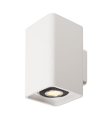 148064 SLV PLASTRA UP-DOWN ES111 светильник настенный для 2х ламп ES111 GU10 по 17.5Вт макс., белый гипс 148064 SLV PLASTRA UP-DOWN ES111 светильник настенный для 2х ламп ES111 GU10 по 17.5Вт макс., белый гипс