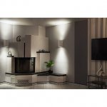 148064 SLV PLASTRA UP-DOWN ES111 светильник настенный для 2х ламп ES111 GU10 по 17.5Вт макс., белый гипс