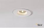 SLV 148070 PLASTRA Downlight, GU10, rund, weisser Gips