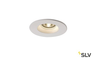 SLV 148070 PLASTRA Downlight, GU10, rund, weisser Gips
