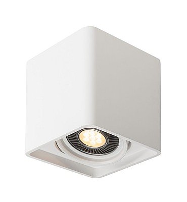 148081 SLV PLASTRA BOX 1 XL светильник потолочный для лампы ES111 GU10 17.5Вт макс., белый гипс