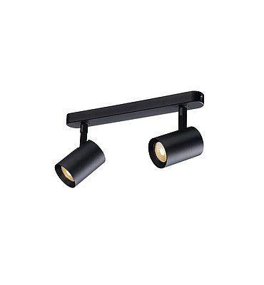 SLV 148510 DEBASTO DOUBLE светильник накладной с 2-мя COB LED по 7Вт (15.4Вт), 3000K, 690lm, черный