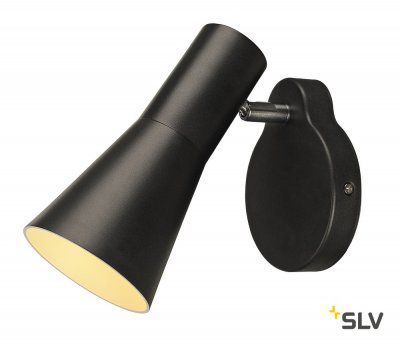 SLV 148540 TROMP, Wandleuchte, schwarz, GU10, mit Schalter