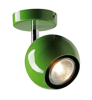 SLV 149065 LIGHT EYE 1 GU10 Wand- und Deckenleuchte, farngr?n, GU10, max. 50W