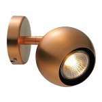 SLV 149069 LIGHT EYE 1 GU10 Wand- und Deckenleuchte, kupferfarben, GU10, max. 50W
