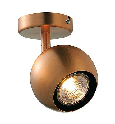 SLV 149069 LIGHT EYE 1 GU10 Wand- und Deckenleuchte, kupferfarben, GU10, max. 50W