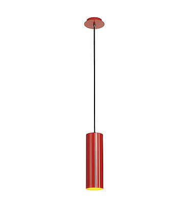 SLV 149386 ENOLA Pendelleuchte, rund, rot, E27, max. 60W