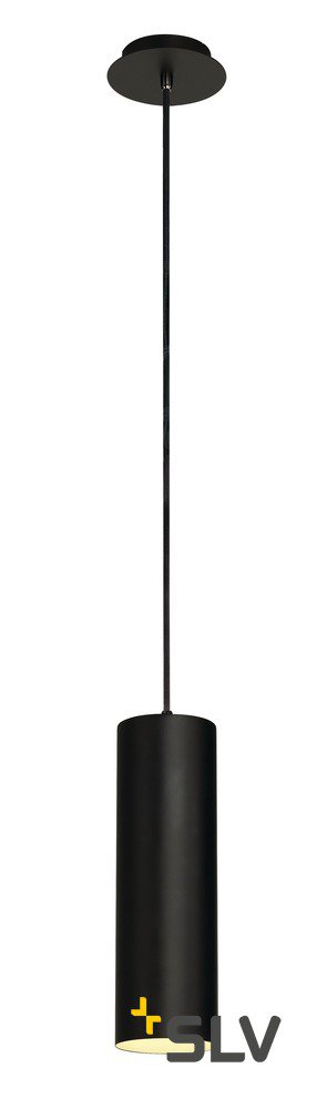SLV 149388 ENOLA Pendelleuchte, rund, schwarz, E27, max. 60W