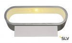 SLV 151315 ASSO LED Wandleuchte, oval, aluminium brushed, 5W LED, 3000K