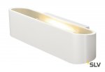 SLV 151411 OSSA R7s 300 Wandleuchte, oval, weiss, R7s 118mm, max. 120W, up/down