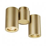 SLV 151833 ENOLA_B SPOT double, Wand- Deckenleuchte,messing, GU10, max. 2x50W