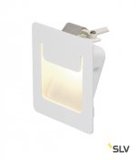 SLV 151950 DOWNUNDER PUR Einbauleuchte, eckig, weiss, 3,6W LED, warm- weiss, 80x80mm