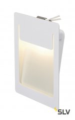 SLV 151952 DOWNUNDER PUR Einbauleuchte, eckig, weiss, 5,2W LED, warm- weiss, 120x155mm