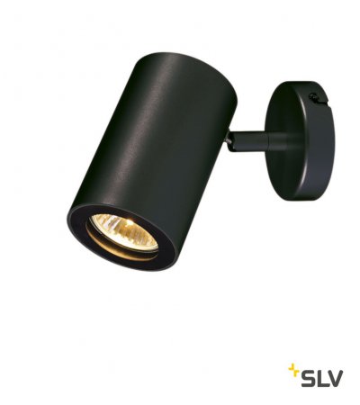 SLV 152010 ENOLA_B Wand- und Decken- leuchte single, mattschwarz, GU10, max. 50W
