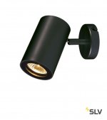 SLV 152010 ENOLA_B Wand- und Decken- leuchte single, mattschwarz, GU10, max. 50W