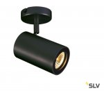 SLV 152010 ENOLA_B Wand- und Decken- leuchte single, mattschwarz, GU10, max. 50W