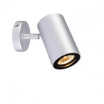 SLV 152014 ENOLA_B Wand- und Decken- leuchte single, silbergrau/ schwarz, GU10, max. 50W