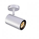 SLV 152014 ENOLA_B Wand- und Decken- leuchte single, silbergrau/ schwarz, GU10, max. 50W