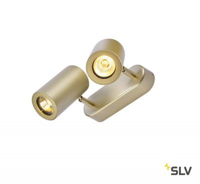 SLV 152023 ENOLA_B Wand- und Decken- leuchte double, messing, 2xGU10, max. 50W