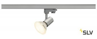 SLV 152204 E27 SPOT, silbergrau, max. 75W, inkl. 3P.-Adapter