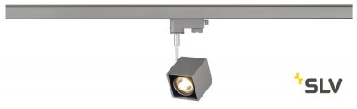 SLV 152324 ALTRA DICE Spot, eckig, silbergrau/schwarz, GU10, max. 50W, inkl. 3P.-Adapter