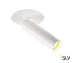 SLV 152381 MILAN Single Spot, Deckenein- bauleuchte, Rosette flach, weiss, 7,5W LED, 3000K,