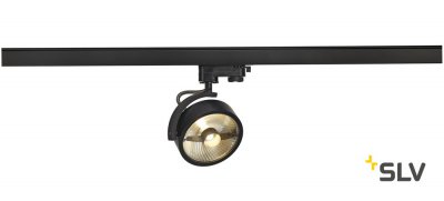 SLV 152610 KALU TRACK QPAR111 Leuchten- kopf, schwarz, inkl. 3P.-Adapter